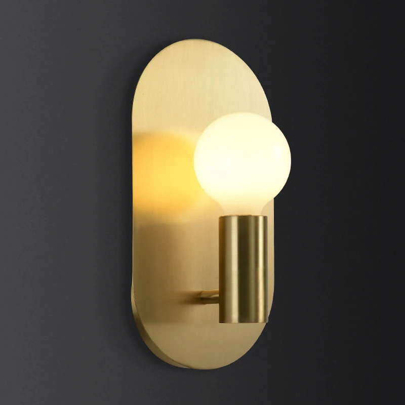American copper oval wall lamps bedside lamp bedroom decor wall sconces lights hallway Nordic bathroom mirror front lighting
American copper oval wall lamps bedside lamp bedroom decor wall sconces lights hallway Nordic bathroom mirror front lighting