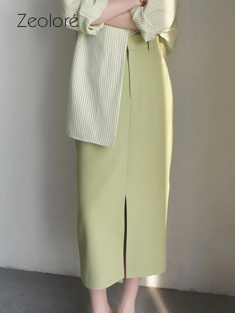 Zeolore 2022 Summer Women's Green Midi Length Pencil Skirt Light Color Skirt Elegant High Waist Pink Skirt QT1792
Zeolore 2022 Summer Women's Green Midi Length Pencil Skirt Light Color Skirt Elegant High Waist Pink Skirt QT1792