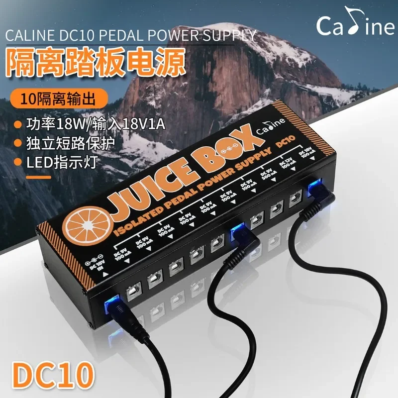 Wholesale Caline isolation pedal power supply 18V1A10 fully isolated output guitar effector multi-channel power supply
Wholesale Caline isolation pedal power supply 18V1A10 fully isolated output guitar effector multi-channel power supply