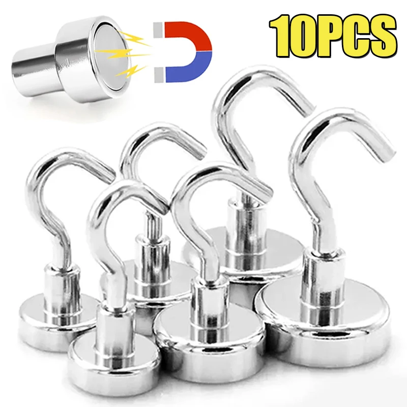 1/10Pcs Magnetic Hook Wall-mounted Practical Load Bearing Hook Key Coat Cup Hanging Holders Home Kitchen Storage Organization
1/10Pcs Magnetic Hook Wall-mounted Practical Load Bearing Hook Key Coat Cup Hanging Holders Home Kitchen Storage Organization