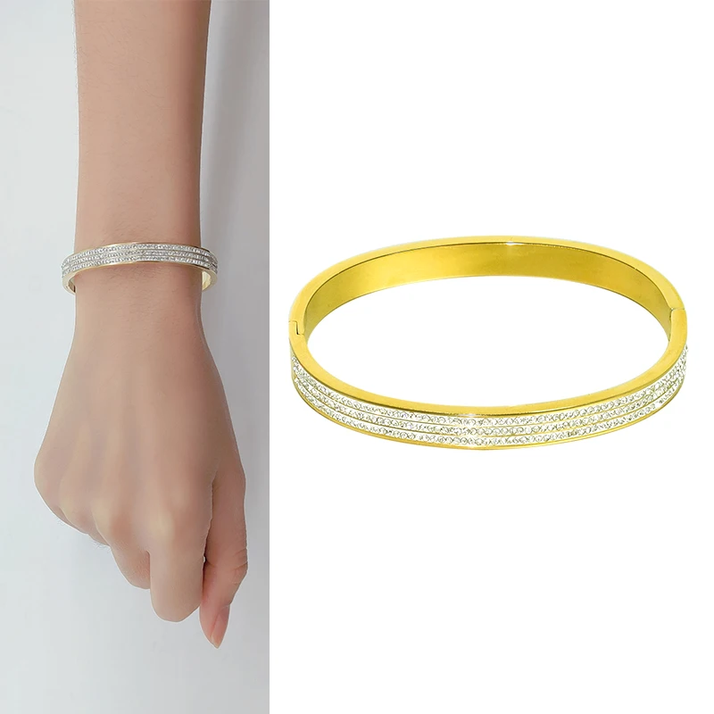 2022 Classic Bracelet Stainless Steel Couple Bracelet Gift Fashion Jewelry Accessories For Women Lady Full Natural Stones 
2022 Classic Bracelet Stainless Steel Couple Bracelet Gift Fashion Jewelry Accessories For Women Lady Full Natural Stones