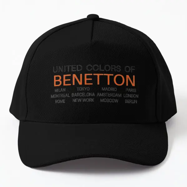 

United Colors Of Benetton Baseball Cap Hat Boys Casquette Casual Hip Hop Outdoor Spring Sun Solid Color Printed Summer Fish