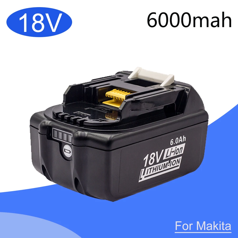 Newest Version BL1860 18V 6.0Ah Rechargeable Lithium battery for Makita Power Tool Batteries BL1815 BL1830 BL1840 BL1850 LXT 400
Newest Version BL1860 18V 6.0Ah Rechargeable Lithium battery for Makita Power Tool Batteries BL1815 BL1830 BL1840 BL1850 LXT 400