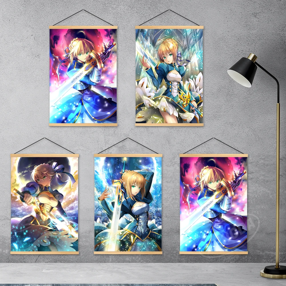 Modular Pictures Altria Pendragon Wooden Hanging Home Decoration Fate Stay Night Canvas Prints Paintings Poster Anime Wall Art
Modular Pictures Altria Pendragon Wooden Hanging Home Decoration Fate Stay Night Canvas Prints Paintings Poster Anime Wall Art
