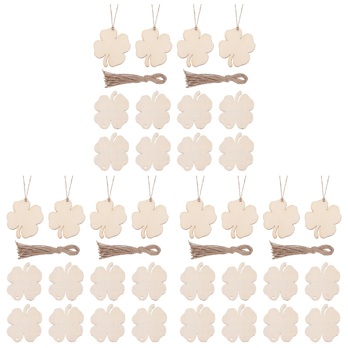 60 PCS Wood Slices Wooden Ornaments Crafts Wood Shapes Shamrock Wooden Adornments DIY Crafts Decoration
60 PCS Wood Slices Wooden Ornaments Crafts Wood Shapes Shamrock Wooden Adornments DIY Crafts Decoration