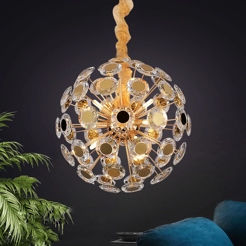 Luxury Crystal Chandelier Restaurant Lights Modern LED Ball Design Pendant Lamps for Living Room Dining Bedroom Lighting Fixture
Luxury Crystal Chandelier Restaurant Lights Modern LED Ball Design Pendant Lamps for Living Room Dining Bedroom Lighting Fixture