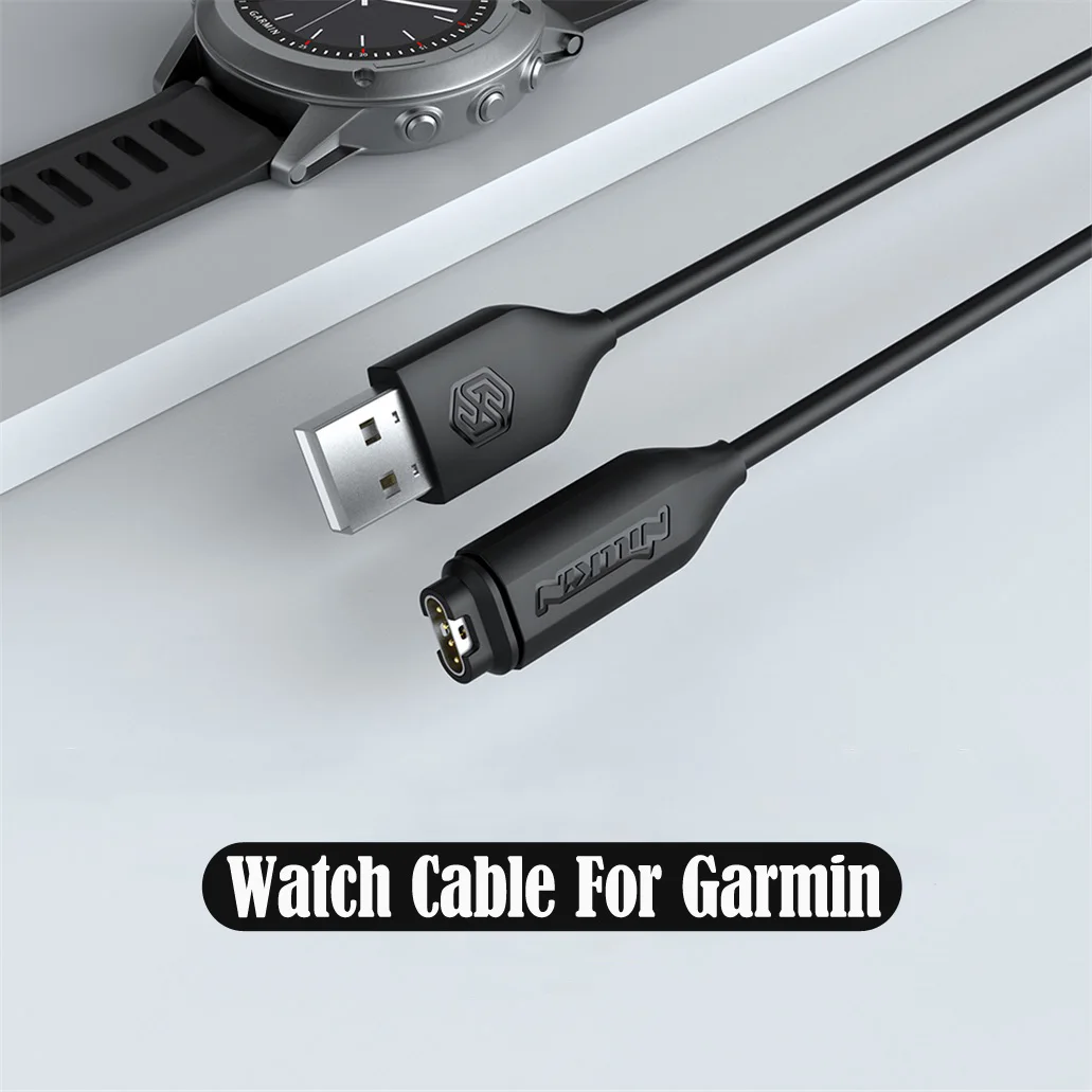 

NILLKIN For Garmin Watch Cable Fast Charging 1m USB Data Cables For Fenix 7 7S 7X 6 6S 6X pro 5 5S Plus Vivoactive 4 3 Venu 2 2S