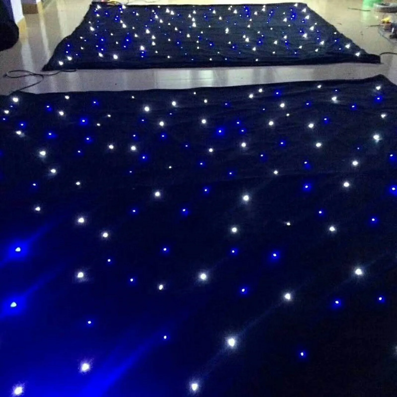 

3x3m LED Star Background Cloth Reusable Photography Backdrop Starry Curtain for Stage Bar Wedding Event Photo Background Screen