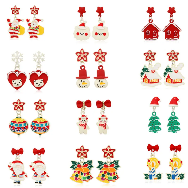 New in Christmas Earrings For Women Korean Fashion Hoop Ear Jewelry Drop Earring Santa Claus Snowman Gifts Free Shipping 
New in Christmas Earrings For Women Korean Fashion Hoop Ear Jewelry Drop Earring Santa Claus Snowman Gifts Free Shipping