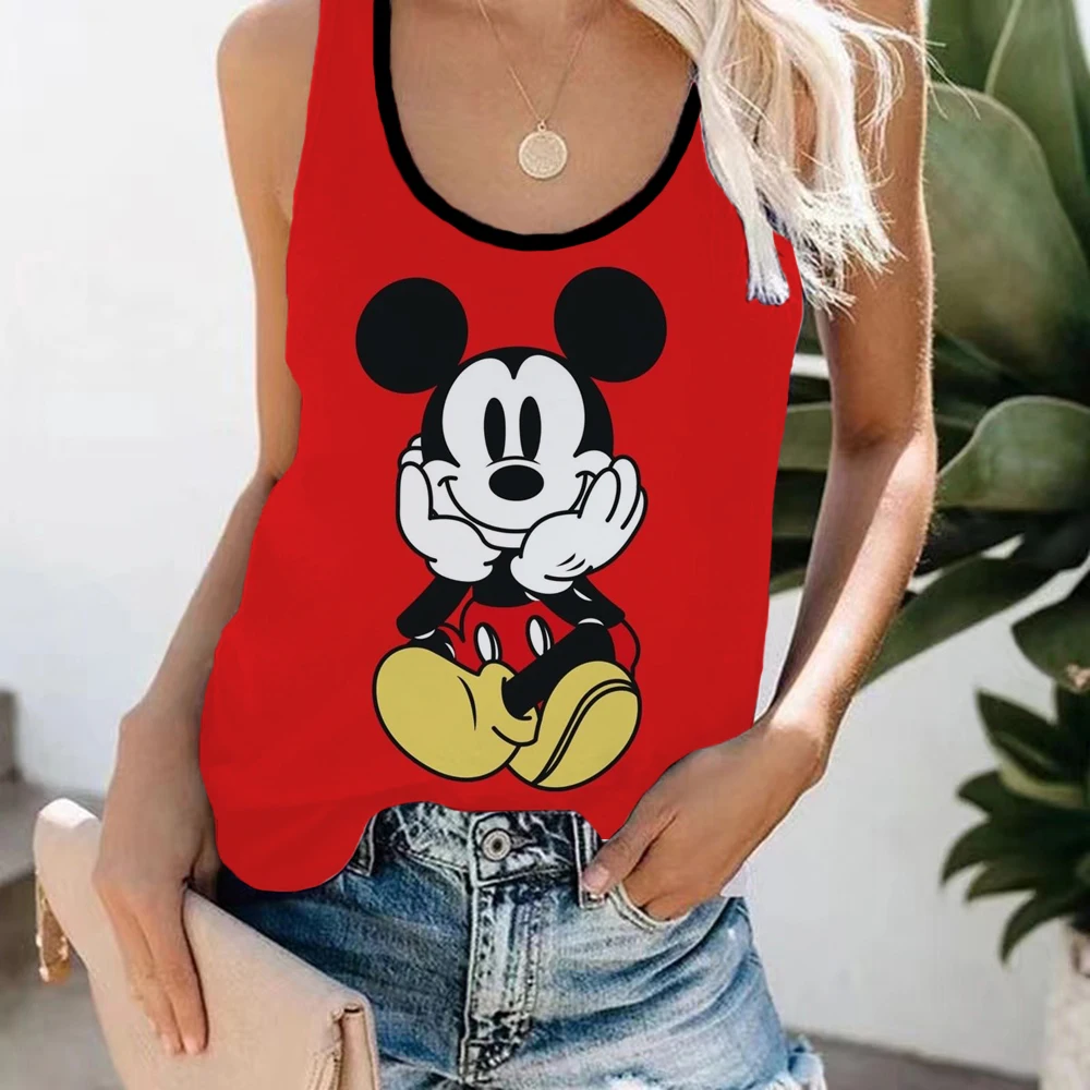 Summer Casual Daily Women Vest Fashion Graphic Sleeveless Waistcoat Disney Minnie Mickey Mouse Print Ladies Streetwear Tank Tops
Summer Casual Daily Women Vest Fashion Graphic Sleeveless Waistcoat Disney Minnie Mickey Mouse Print Ladies Streetwear Tank Tops