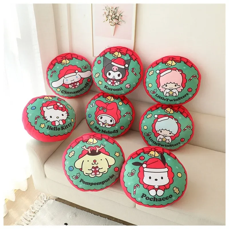 Sanrioed Рождественская круглая диванная подушка мультяшная My Melody Cinnamoroll Hellokittys плюшевая кукла диванная Подушка Детские Рождественские подарки
Sanrioed Рождественская круглая диванная подушка мультяшная My Melody Cinnamoroll Hellokittys плюшевая кукла диванная Подушка Детские Рождественские подарки