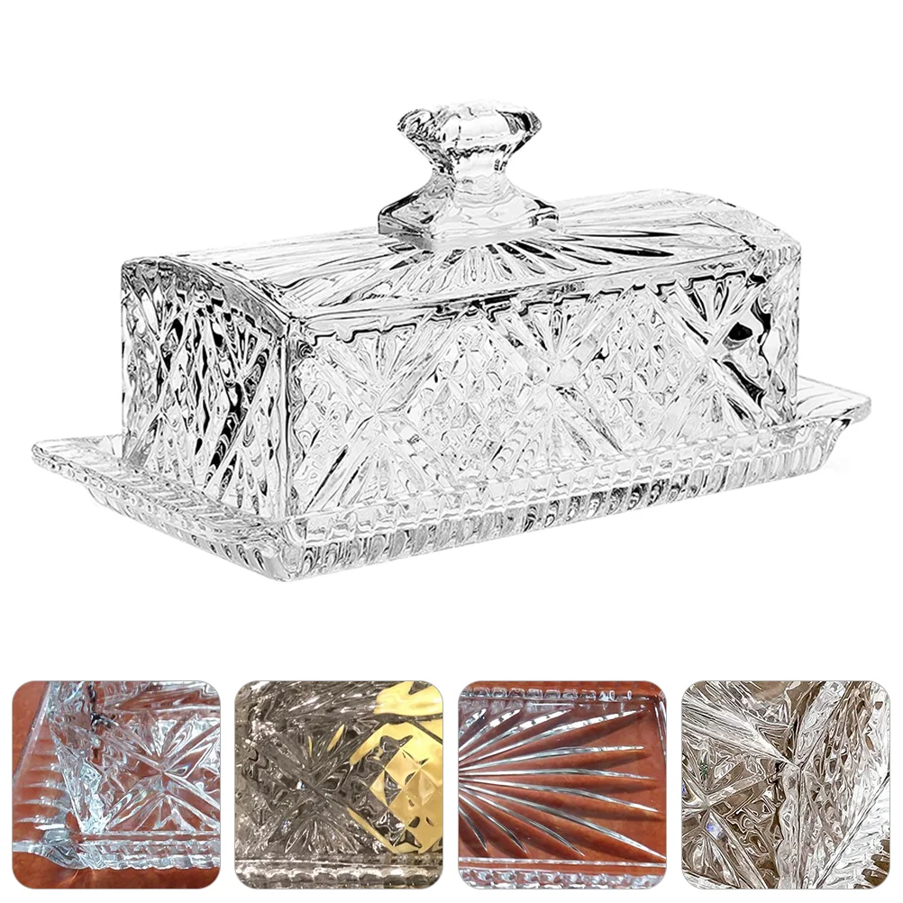 Butter Dish Glass Plateholder Container Cheese Keeper Covered Cover Serving Transparent Crystal Box Lid Tray Dessert French
Butter Dish Glass Plateholder Container Cheese Keeper Covered Cover Serving Transparent Crystal Box Lid Tray Dessert French