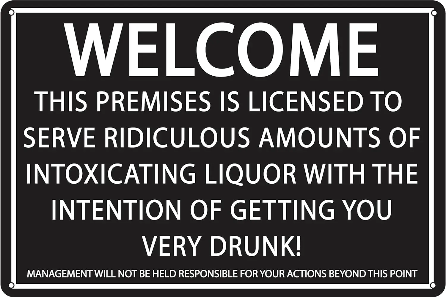 Прембы с линзой для обслуживания Rdculous крепления lcohol 12 x 8 дюймов забавный Tn Br Sgn Grge