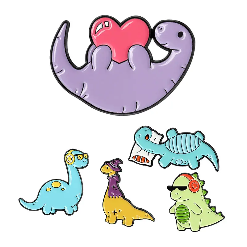 Animal Dinosaur Colorful Enamel Pins Tyrannosaurus Rex Triceratops Pterosaur Music Clothing Lapel Pins Alloy Brooch Jewelry
Animal Dinosaur Colorful Enamel Pins Tyrannosaurus Rex Triceratops Pterosaur Music Clothing Lapel Pins Alloy Brooch Jewelry