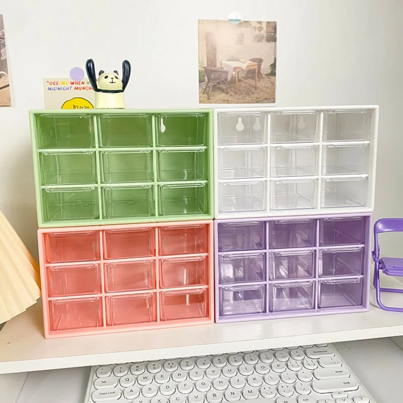 2023NEW Desktop 9 Grid Storage Boxes Organizer Transparent Small Drawer Partitioned Student Desk Wall-mounted Sundries Box
2023NEW Desktop 9 Grid Storage Boxes Organizer Transparent Small Drawer Partitioned Student Desk Wall-mounted Sundries Box