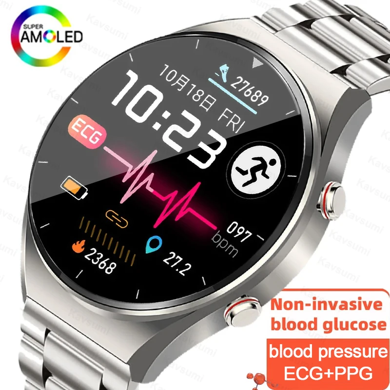 New ECG+PPG Noninvasive Blood Sugar HRV Smart Watch Men Heart Rate Blood Pressure Health Smartwatch Women Waterproof Sport Watch
New ECG+PPG Noninvasive Blood Sugar HRV Smart Watch Men Heart Rate Blood Pressure Health Smartwatch Women Waterproof Sport Watch