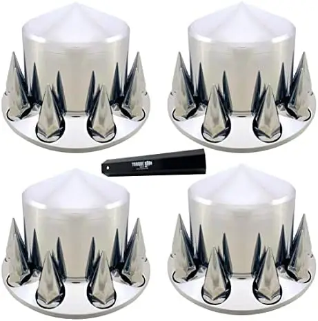 4 Pack of Rear Axle Wheel Cover 33mm Screw-on Lug Nut Cover for Semi Truck (Chrome Plated ABS Plastic) ( Fit) (TR584-TWC)
4 Pack of Rear Axle Wheel Cover 33mm Screw-on Lug Nut Cover for Semi Truck (Chrome Plated ABS Plastic) ( Fit) (TR584-TWC)