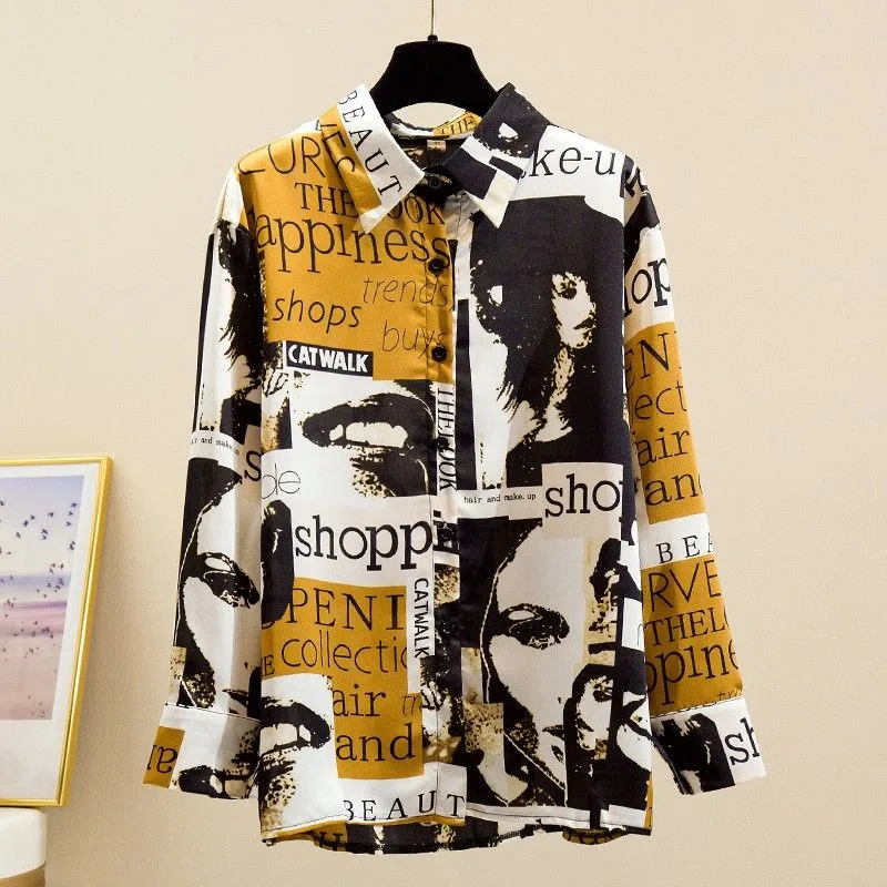 Spring Summer Blouses 2022 Women Chiffon Long Sleeve Blouse and Shirts Tops Ladies Korea Fashion Printing Loose Bottoming Shirt
Spring Summer Blouses 2022 Women Chiffon Long Sleeve Blouse and Shirts Tops Ladies Korea Fashion Printing Loose Bottoming Shirt