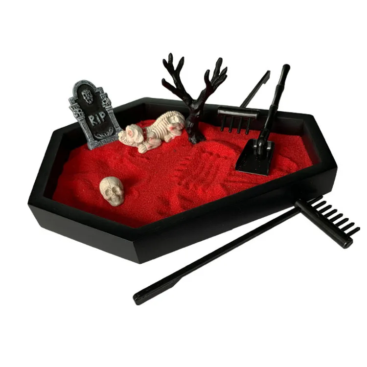 Coffin Sand Spooky Ornament Halloween Decoration Table Scary Decorations Simulation Prop
Coffin Sand Spooky Ornament Halloween Decoration Table Scary Decorations Simulation Prop