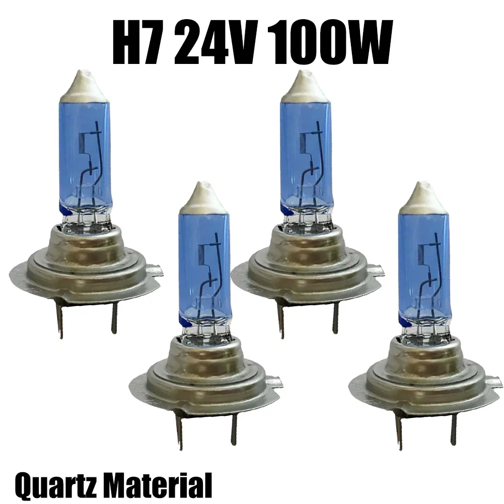 4x H7 Halogen Lamp 100W 24V Super White Car Headlight Lamp Quartz Halogen Lamp All Blue Halogen Bulbs Auto Headlight Fog Lamp
4x H7 Halogen Lamp 100W 24V Super White Car Headlight Lamp Quartz Halogen Lamp All Blue Halogen Bulbs Auto Headlight Fog Lamp
