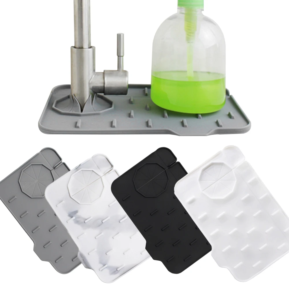 Kitchen Faucet Mat Silicone Absorbent Mats Sink Splash Guard Drain Pad Double Sided Use Bathroom Sink Countertop Protector Mat
Kitchen Faucet Mat Silicone Absorbent Mats Sink Splash Guard Drain Pad Double Sided Use Bathroom Sink Countertop Protector Mat