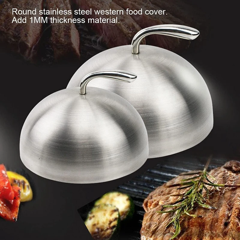 1Pcs Stainless Steel Steak Cover Teppanyaki Dome Dish Lid Home Round Oil Proof Meal Food Cover Kitchen Cooking
1Pcs Stainless Steel Steak Cover Teppanyaki Dome Dish Lid Home Round Oil Proof Meal Food Cover Kitchen Cooking
