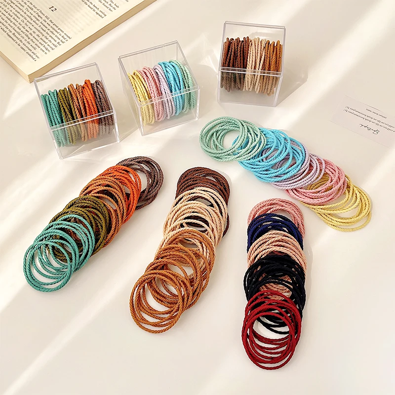 50/100 Pcs/Bag Women Girls Colors Soft 5 cm Scrunchies Elastic Hair Band Lady Lovely Solid Rubber Bands Female Hair Accessories
50/100 Pcs/Bag Women Girls Colors Soft 5 cm Scrunchies Elastic Hair Band Lady Lovely Solid Rubber Bands Female Hair Accessories