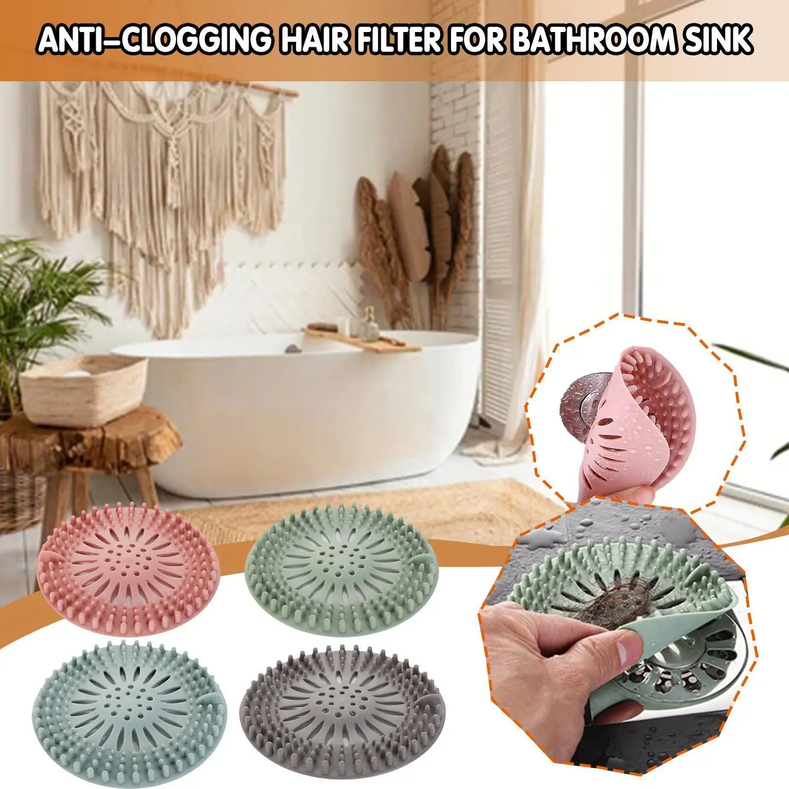 Sewer Floor Drain Plug with Suction Cup Floor Drain Kitchen Artifact Bathroom Anti-blocking Filter Pad Bathroom Hair Access Y6B0
Sewer Floor Drain Plug with Suction Cup Floor Drain Kitchen Artifact Bathroom Anti-blocking Filter Pad Bathroom Hair Access Y6B0