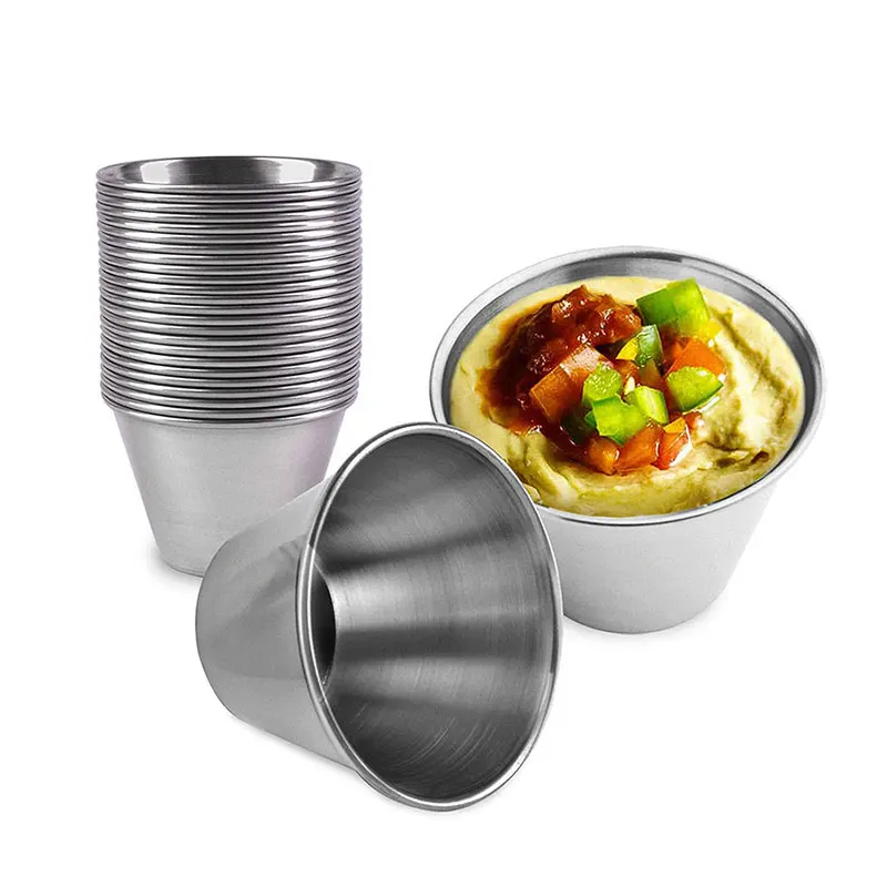 Stainless Steel Sauce Cups Sauce Dish Container Appetizer Plates Condiment Ketchup Hot Pot Dipping Bowl Kitchen Tools
Stainless Steel Sauce Cups Sauce Dish Container Appetizer Plates Condiment Ketchup Hot Pot Dipping Bowl Kitchen Tools