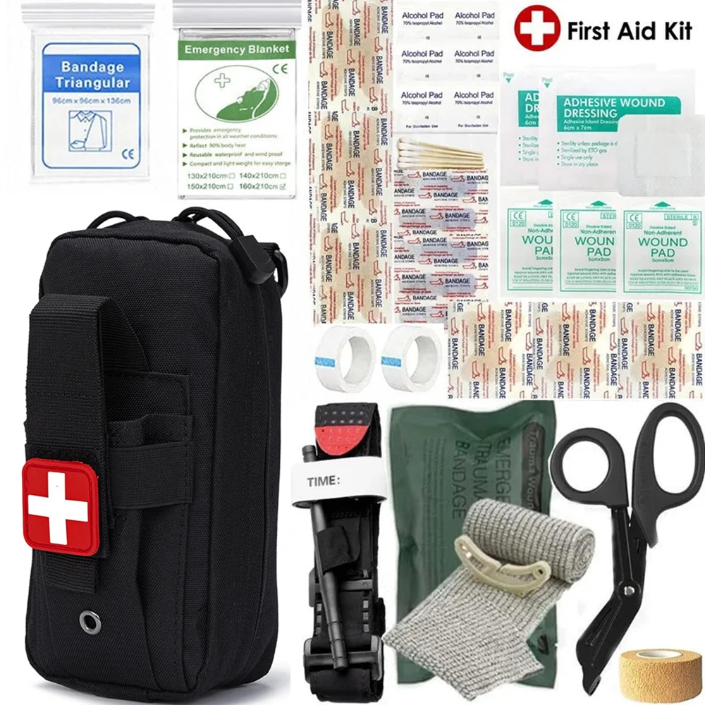 Survival First Aid Kit Trauma Kit Military Management Bag Tourniquet Lsrael Emergency Gauze Bandage Scissors Survival Kit
Survival First Aid Kit Trauma Kit Military Management Bag Tourniquet Lsrael Emergency Gauze Bandage Scissors Survival Kit
