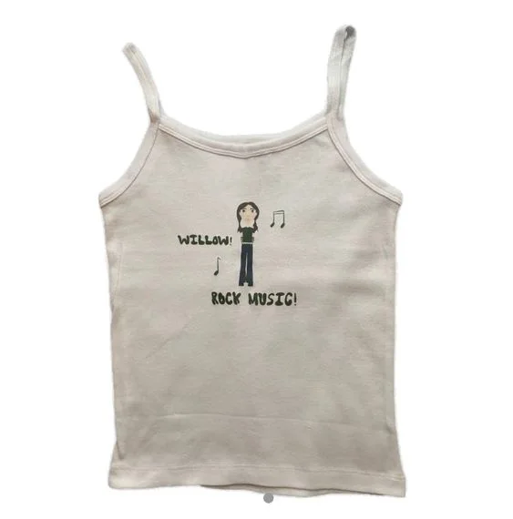 Y2k Clothes Gothic Aesthetic Vintage Cute E-girl Sleeveless Harajuku Camisole Punk Streetwear Letter Print rock music Baby Tee
Y2k Clothes Gothic Aesthetic Vintage Cute E-girl Sleeveless Harajuku Camisole Punk Streetwear Letter Print rock music Baby Tee