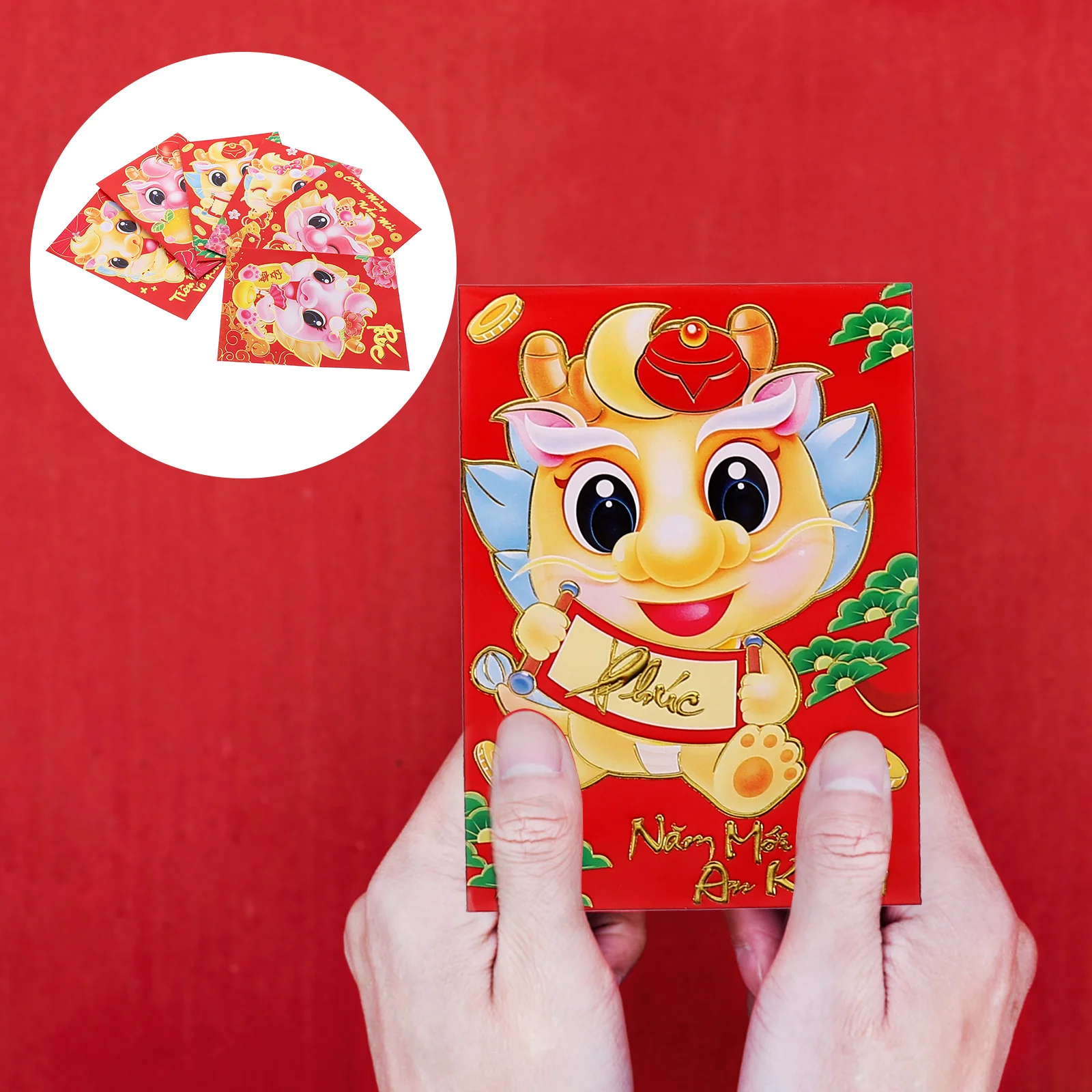 Red Money Pocket Dragon Paper Packets Festival Envelope Luck Bag Chinese New Year Cash Envelopes
Red Money Pocket Dragon Paper Packets Festival Envelope Luck Bag Chinese New Year Cash Envelopes