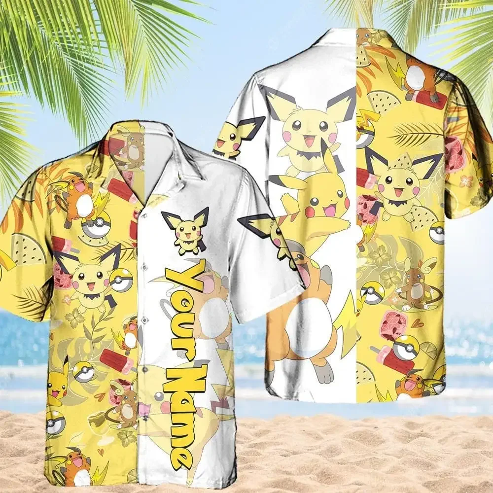 Pokemon Hawaiian Shirt Men Women Short Sleeve Button Up Shirt Pikachu Hawaiian Shirt Casual Beach Vacation Shirt PKM Hawai Shirt
Pokemon Hawaiian Shirt Men Women Short Sleeve Button Up Shirt Pikachu Hawaiian Shirt Casual Beach Vacation Shirt PKM Hawai Shirt