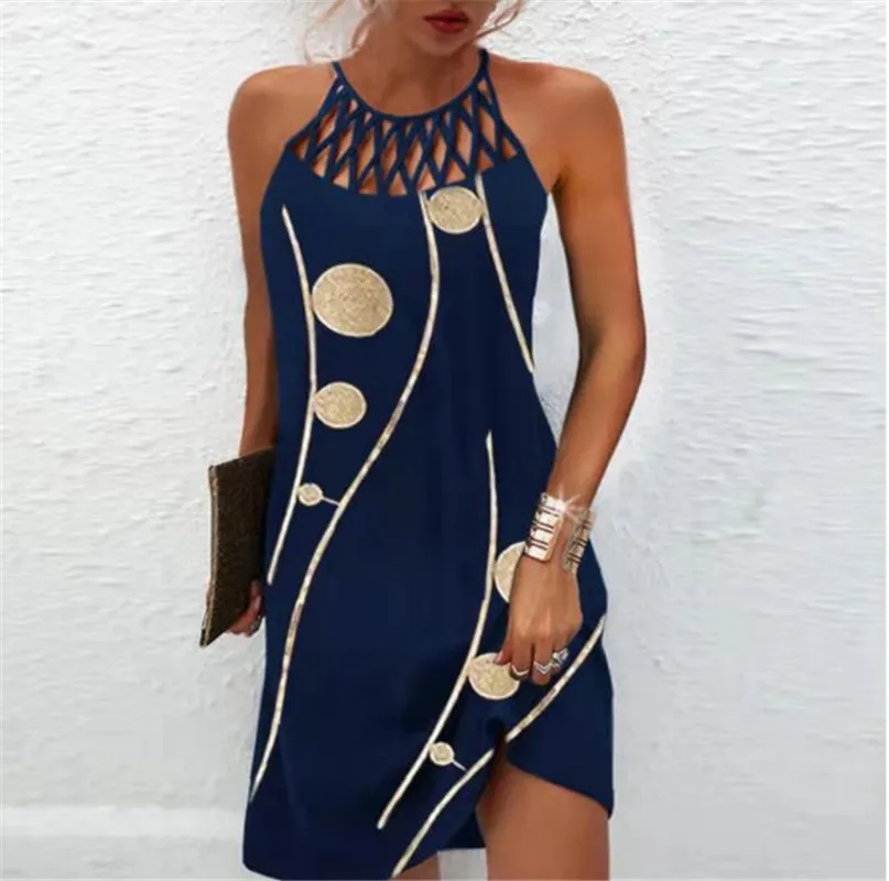 2022 Spring And Summer Ethnic Style Positioning Printing Mesh Belt Sleeveless Leisure Holiday Style Dress Women's 1A017
2022 Spring And Summer Ethnic Style Positioning Printing Mesh Belt Sleeveless Leisure Holiday Style Dress Women's 1A017