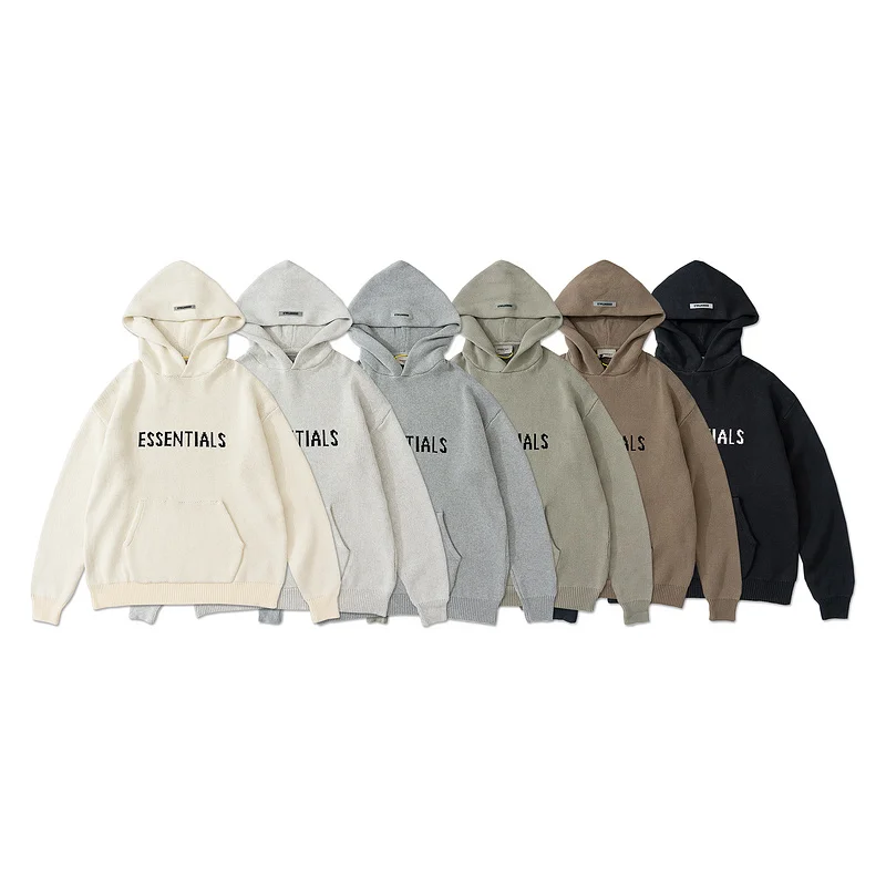 Top Version 7th Collection FG7C essential Knit Pullover Men Women Hip hop Streetwear Hooded Sweater Loose Thick Wool Sweaters
Top Version 7th Collection FG7C essential Knit Pullover Men Women Hip hop Streetwear Hooded Sweater Loose Thick Wool Sweaters