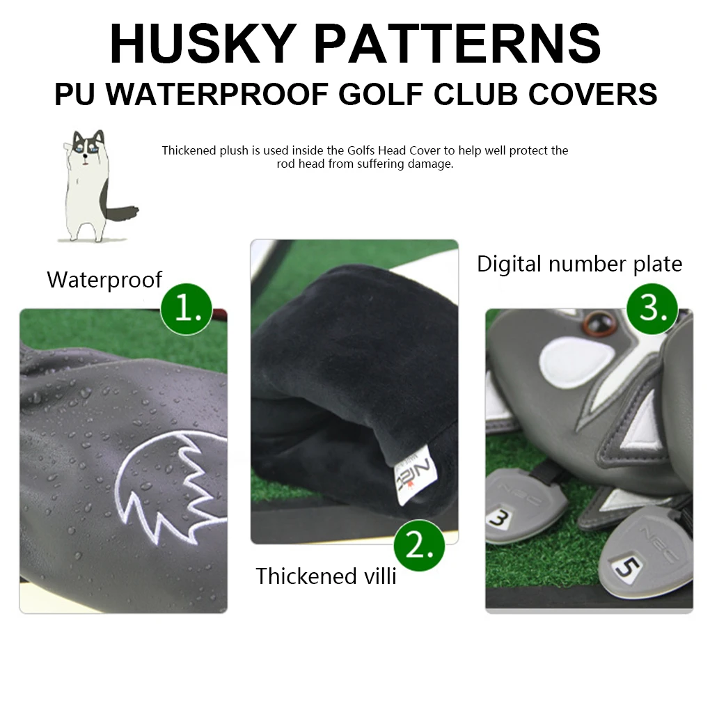 1 Set Golf Club Covers Sport Accessories Water-Proof Golfs Heads Protector in Bags Package for Adults Sports Trainers
1 Set Golf Club Covers Sport Accessories Water-Proof Golfs Heads Protector in Bags Package for Adults Sports Trainers