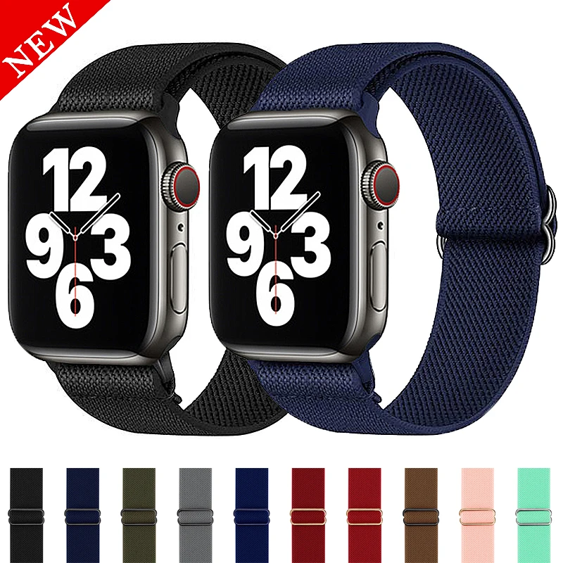 Adjustable Strap for Apple watch band 40mm 44mm 41mm 45mm 38mm 42mm 49mm Elastic Nylon bracelet iWatch series Ultra 8 7 6 se 5 3
Adjustable Strap for Apple watch band 40mm 44mm 41mm 45mm 38mm 42mm 49mm Elastic Nylon bracelet iWatch series Ultra 8 7 6 se 5 3