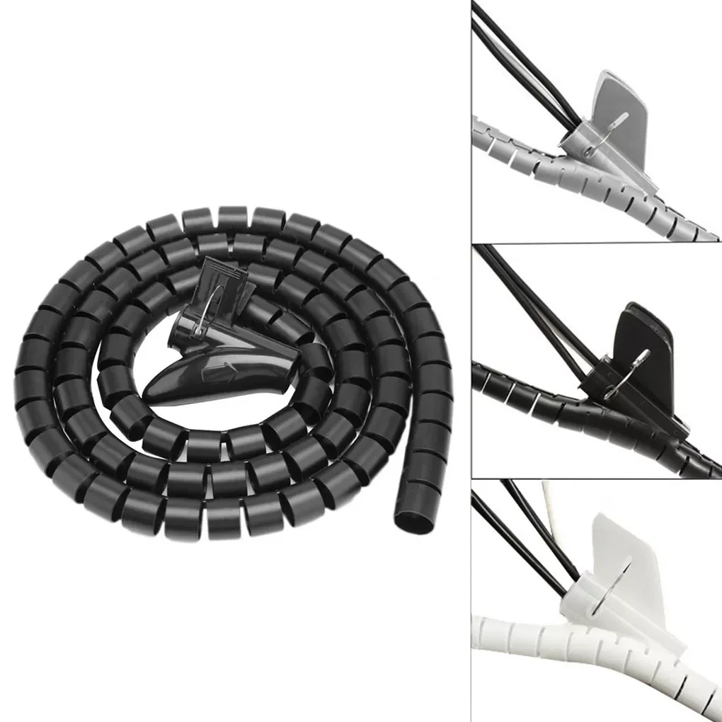 1 Pcs 1.5/2m Flexible Spiral Cable Organizer Storage Pipe Cord Protector Management Cable Winder Desk Tidy Cable Accessories
1 Pcs 1.5/2m Flexible Spiral Cable Organizer Storage Pipe Cord Protector Management Cable Winder Desk Tidy Cable Accessories