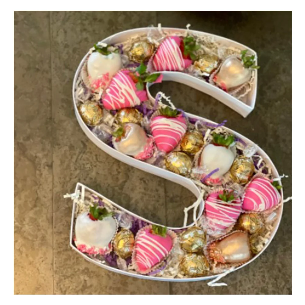 12 дюймов конфеты Gummy Желе Цветок упаковки мяса Chololate клубника Заполняемые картон