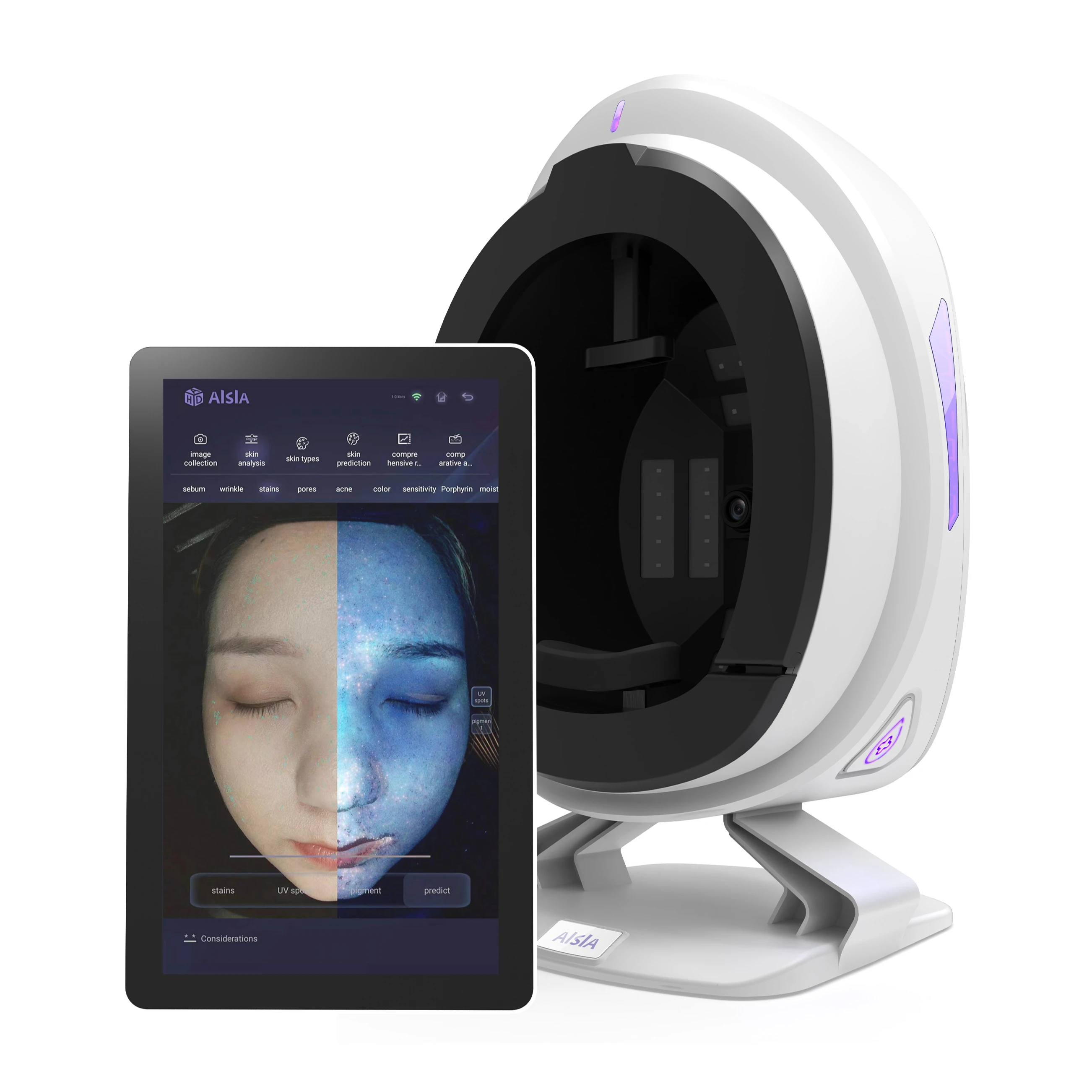 Portable 3D Small face skin Diagnostics analyzer facial scanner Aisia skin analysis machine 2023
Portable 3D Small face skin Diagnostics analyzer facial scanner Aisia skin analysis machine 2023