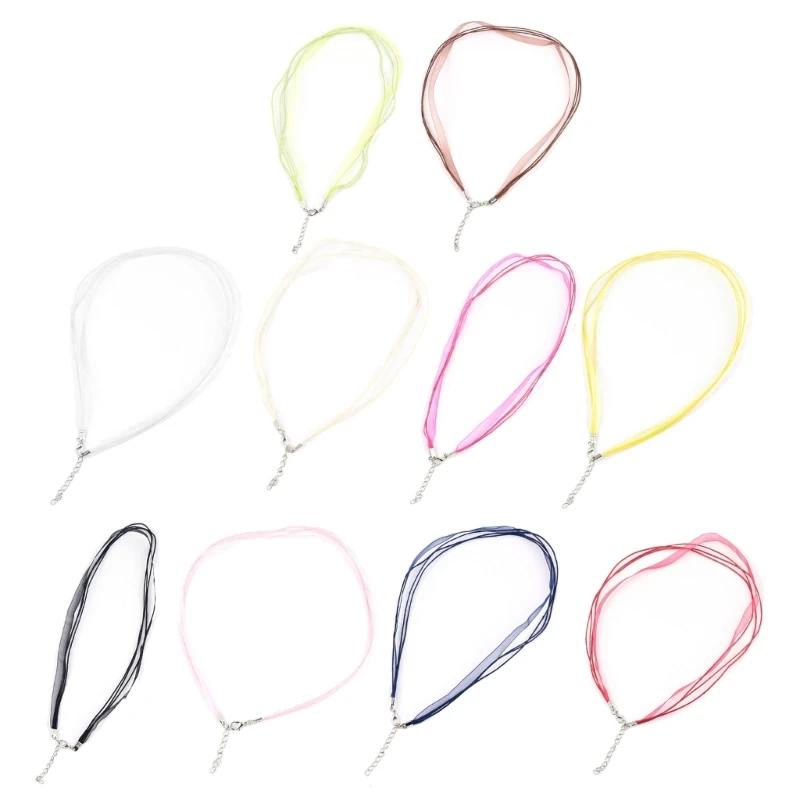 Set of 10 Adjustable Ribbon Cords Necklace Rope Ribbon Choker Necklace Cords Jewelry Findings for DIY Jewelry Making DropShip
Set of 10 Adjustable Ribbon Cords Necklace Rope Ribbon Choker Necklace Cords Jewelry Findings for DIY Jewelry Making DropShip