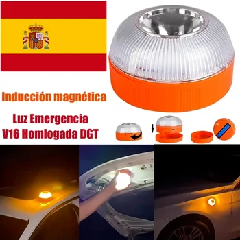 New Rechargeable V16 Explosion Flashing Light LED Emergency Help Flash Light Magnetic Induction Strobe Flashing Warning Light