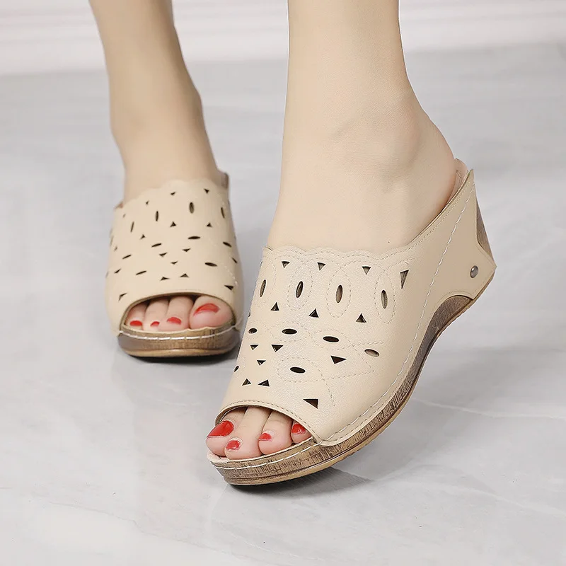 2022 New Women Shoes Sandals Fish Mouth Wedges Sandals Open Toes Hollow Out Women's Shoes Slip On Women Shoe Female Footwear
2022 New Women Shoes Sandals Fish Mouth Wedges Sandals Open Toes Hollow Out Women's Shoes Slip On Women Shoe Female Footwear