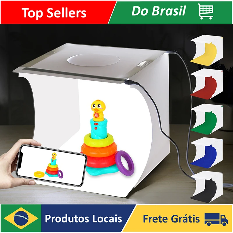 VEDO 2LED Lightbox Light box Mini Photo Studio Box 1100LM Photography Box Light Studio Shooting Tent Box Kit &6 Color Backdrops
VEDO 2LED Lightbox Light box Mini Photo Studio Box 1100LM Photography Box Light Studio Shooting Tent Box Kit &6 Color Backdrops