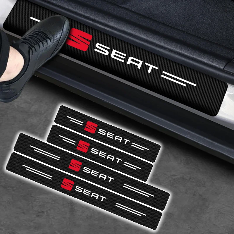 4pcs Car Logo Carbon Fiber Auto Door Sill Protector Stickers for SEAT Leon Ibiza Alhambra Niva Kalina Priora Granta Largus Decal
4pcs Car Logo Carbon Fiber Auto Door Sill Protector Stickers for SEAT Leon Ibiza Alhambra Niva Kalina Priora Granta Largus Decal