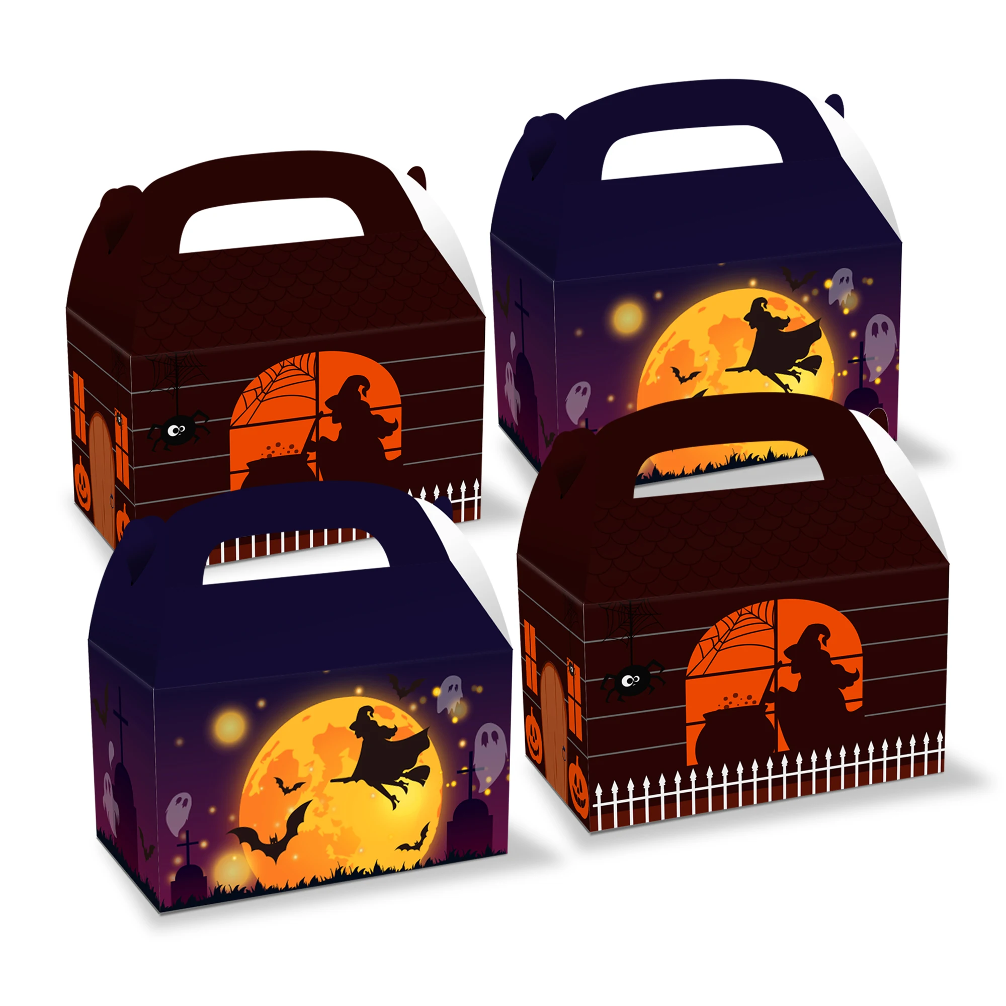 DD038 4Pcs Happy Halloween Boo Carnival Witch Bat Party Paper Portable Gift Box Festival Party Cake Candy Packing Decorations
DD038 4Pcs Happy Halloween Boo Carnival Witch Bat Party Paper Portable Gift Box Festival Party Cake Candy Packing Decorations