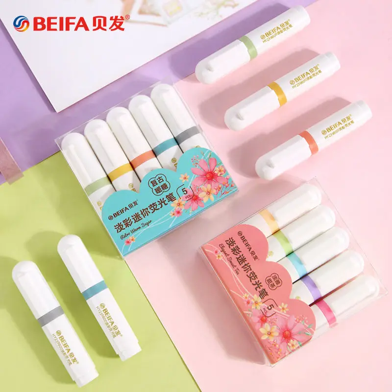 school supplies kawaii Morandi light color / retro style mini highlighter pen set oblique head coloring paint brush marker pen
school supplies kawaii Morandi light color / retro style mini highlighter pen set oblique head coloring paint brush marker pen