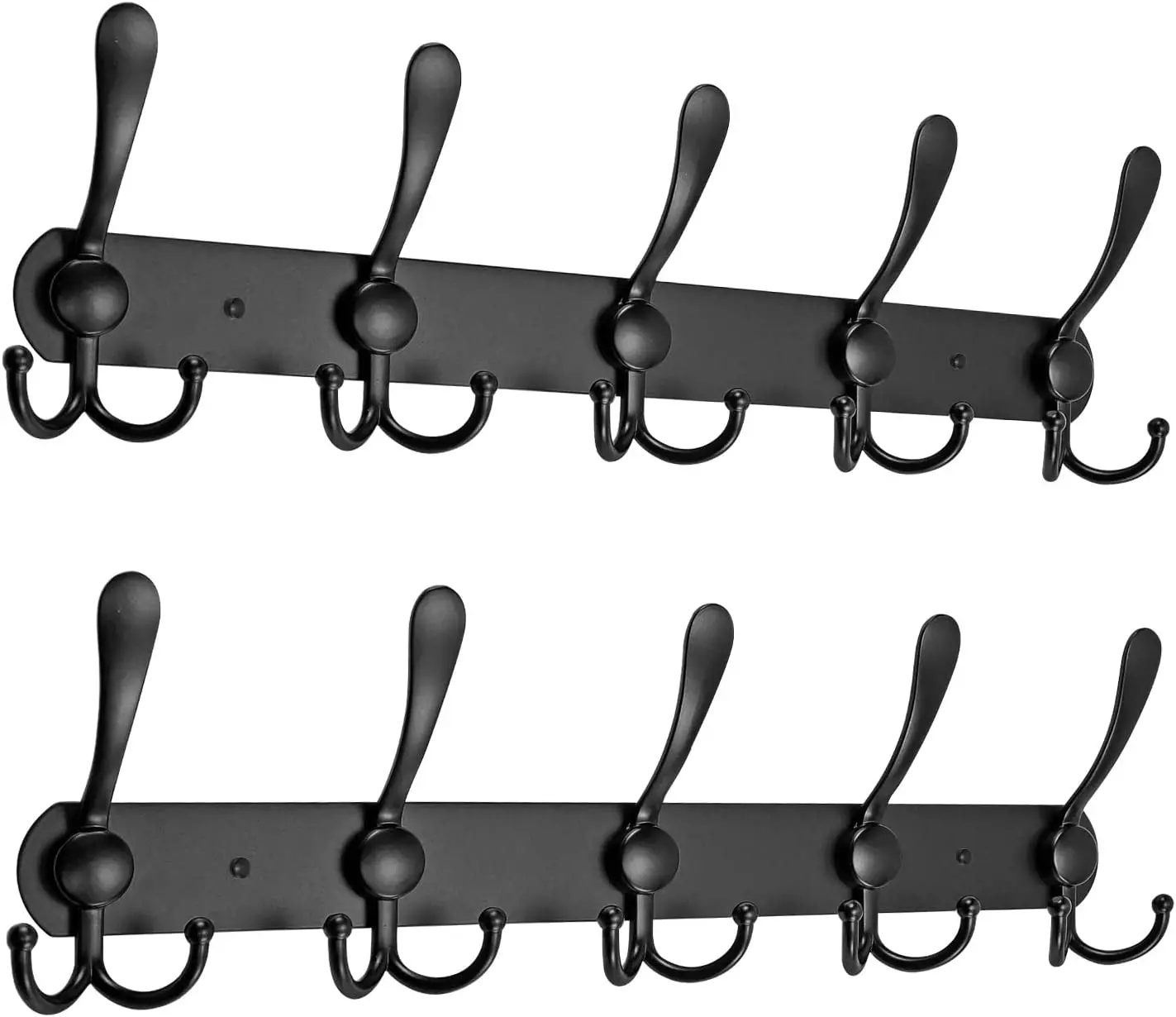 Coat Rack Wall Mounted Stainless Steel Wall Coat Hooks, Heavy Duty Metal Hook Rack Rail for Hanging Clothes Towel Coat Silver 
Coat Rack Wall Mounted Stainless Steel Wall Coat Hooks, Heavy Duty Metal Hook Rack Rail for Hanging Clothes Towel Coat Silver