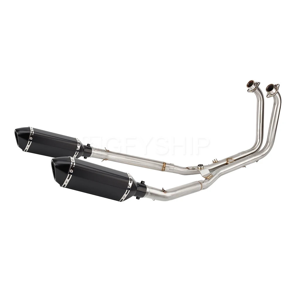 

For Yamaha TDM 900 2002-2013 TDM900 Escape Decat Pipe Slip-on Motorcycle Exhaust Muffler With Header Link Pipe Catalyst Delete