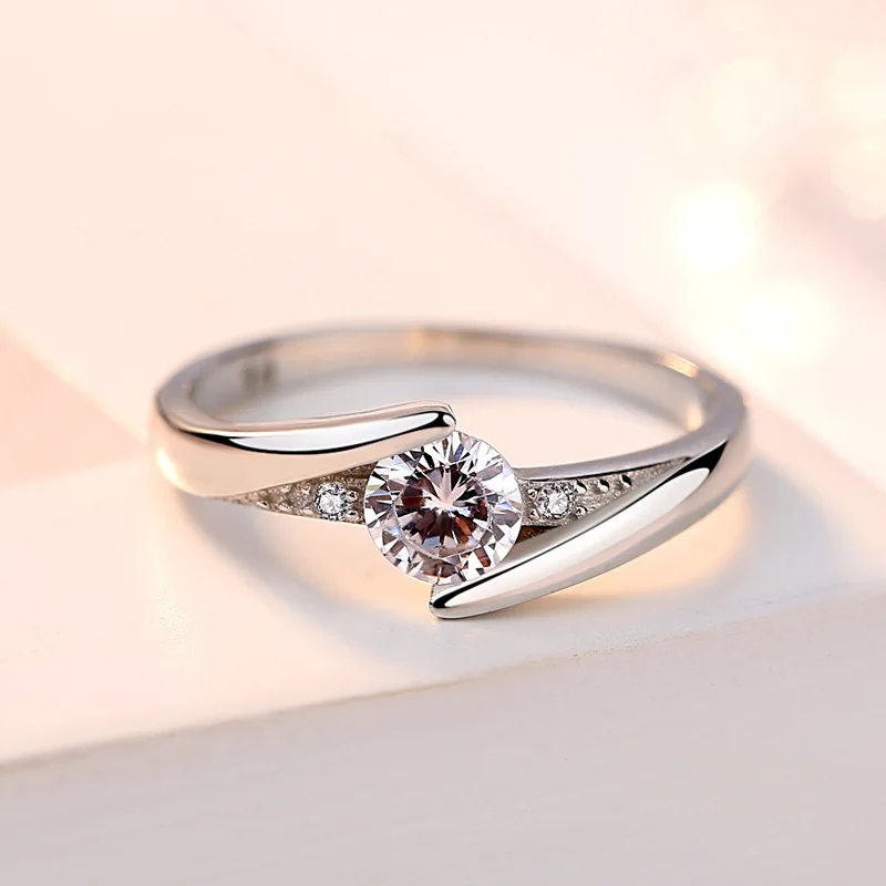 S925 Sterling Silver Ring Korean Noble Ring Classic Closed Mouth Women'S Ring Korean Diamond Ring Wedding Ring Diamond-Studded R
S925 Sterling Silver Ring Korean Noble Ring Classic Closed Mouth Women'S Ring Korean Diamond Ring Wedding Ring Diamond-Studded R